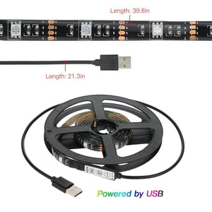 1M TV Ledlys Lights med USB kabel tekshop.no