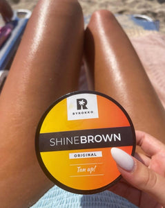 2 stk Shine Brown Super Self Tanning gel - tekshop.no