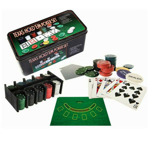 200 Poker chips Texas Hold'Em Poker Chips Sett - tekshop.no