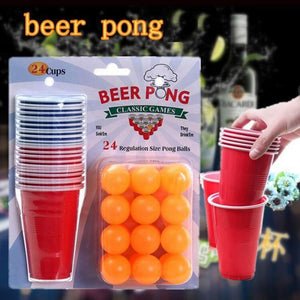 24 Orginale Beer Pong kopper med 6 Ping Pong baller tekshop.no