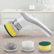Load image into Gallery viewer, 3 i 1 Elektrisk rengjøringsbørste Baderomsvaskebørste USB håndholdt børste - tekshop.no