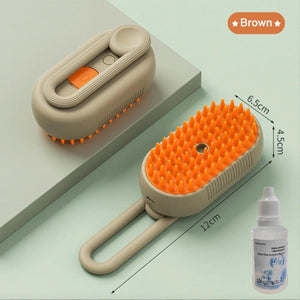 3-i-1 Steamy pet brush elektrisk kam børste med damp og massasje tekshop.no