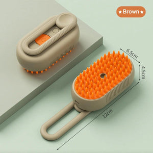 3-i-1 Steamy pet brush elektrisk kam børste med damp og massasje tekshop.no