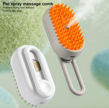 Load image into Gallery viewer, 3-i-1 Steamy pet brush elektrisk kam børste med damp og massasje tekshop.no