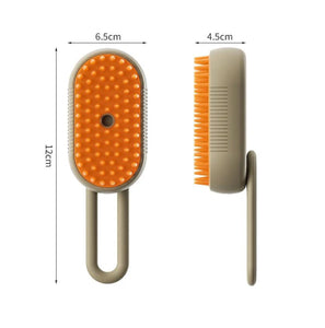 3-i-1 Steamy pet brush elektrisk kam børste med damp og massasje tekshop.no