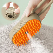 Load image into Gallery viewer, 3-i-1 Steamy pet brush elektrisk kam børste med damp og massasje tekshop.no