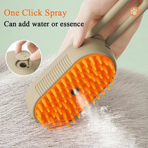 3-i-1 Steamy pet brush elektrisk kam børste med damp og massasje tekshop.no