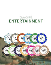 Load image into Gallery viewer, 500 Poker sjetonger Texas Hold&#39;em Sett og aluminium case tekshop.no
