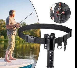 Adjustable Belt Fishing Rod Holder fiske stang belt tekshop.no