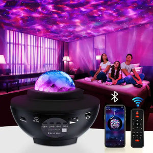 Galaxy projector lamp black tekshop.no