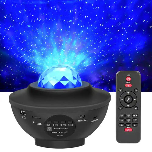 Galaxy projector lamp black tekshop.no