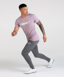 Gymshark Apollo T-Shirt - Purple Chalk/White - tekshop.no