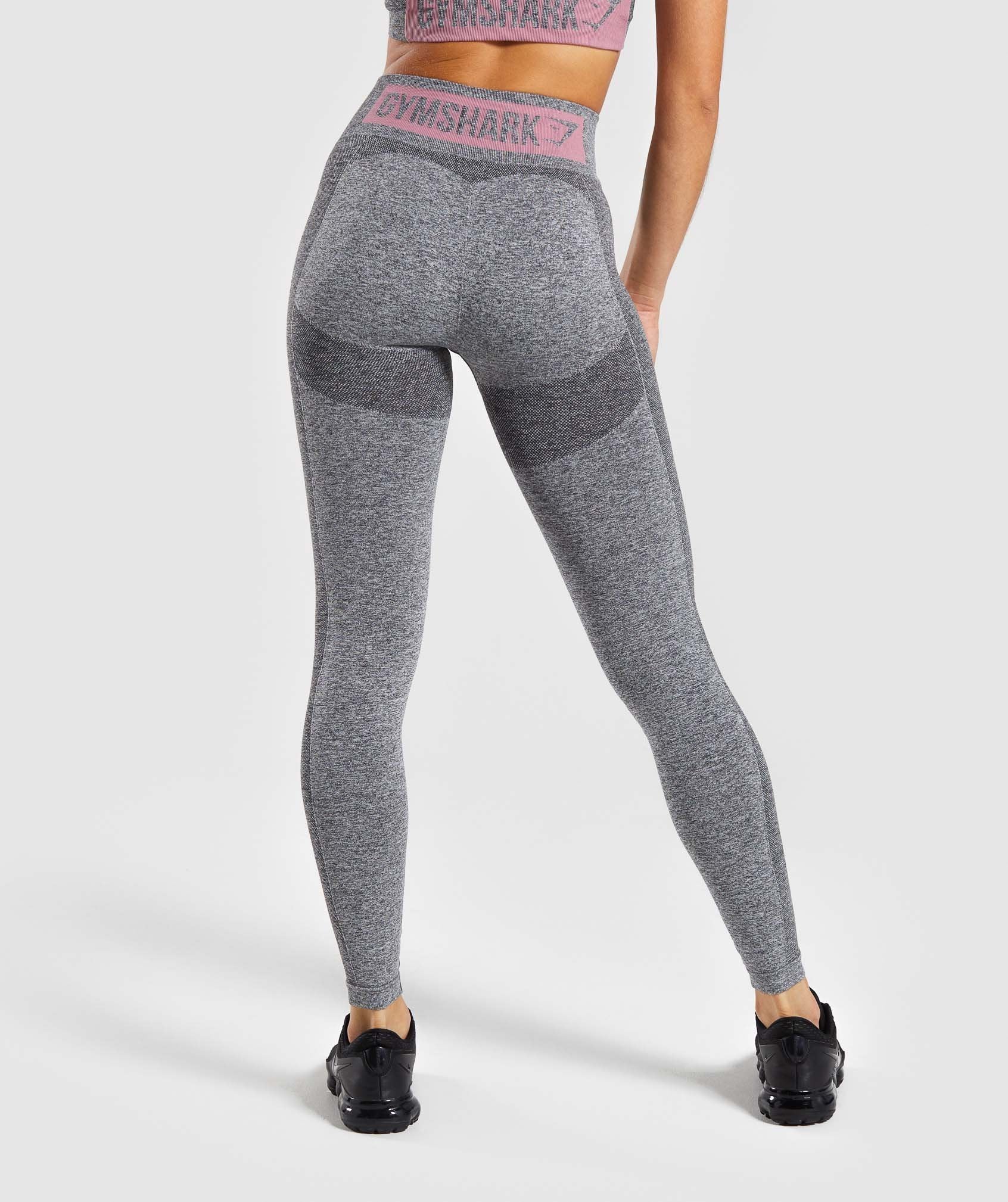 Gymshark Flex High Waisted Leggings Gray and Pink Size XS