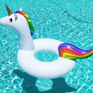 Inflatable unicorn swimming ring - tekshop.no