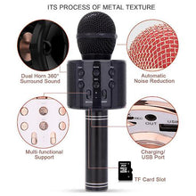 Load image into Gallery viewer, Karaoke-mikrofonen med Bluetooth-tilkobling tekshop.no