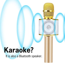 Load image into Gallery viewer, Karaoke-mikrofonen med Bluetooth-tilkobling tekshop.no