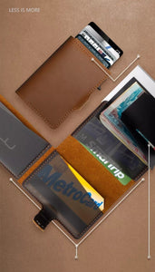 Lomme og Kredittkortholder RFID Beskyttelse med glidlås tekshop.no