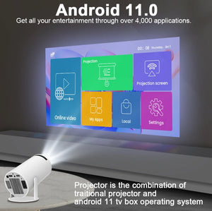 Portable 4K Projector with Android share screen system tekshop.no