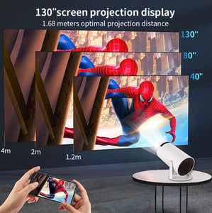 Portable 4K Projector with Android share screen system tekshop.no