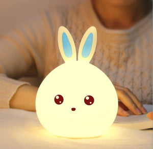 Rabbit LED Night Light Silicone lamp - tekshop.no