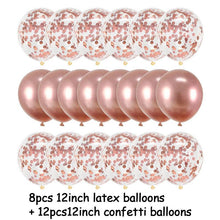Load image into Gallery viewer, Rose Gold Happy Birthday Party Foil Balloons tekshop.no