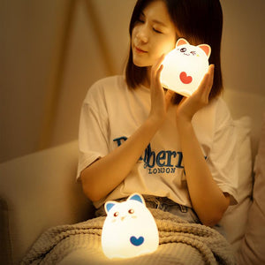 Silicone Cute kids LED Night lamp tekshop.no