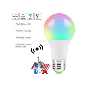 Smart WiFi Alexa Light Bulbs LED RGB Color - tekshop.no