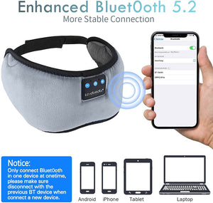 Sovemaske med Bluetooth-headset tekshop.no