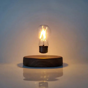 Svevende lyspære lampe - Floating Bulb Lamp Levitating and magnetic light Bulb tekshop.no