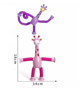 Teleskopisk sugekopp giraff leketøy - tekshop.no