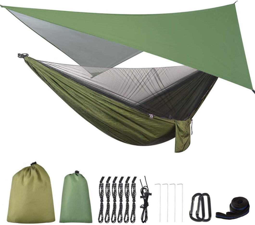 Ultralett hengekøye inkl. tarp og myggnetting tekshop.no