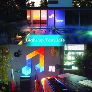 Veggbelysning – Trekantformet Farge LED med SMD, APP, og IR tekshop.no